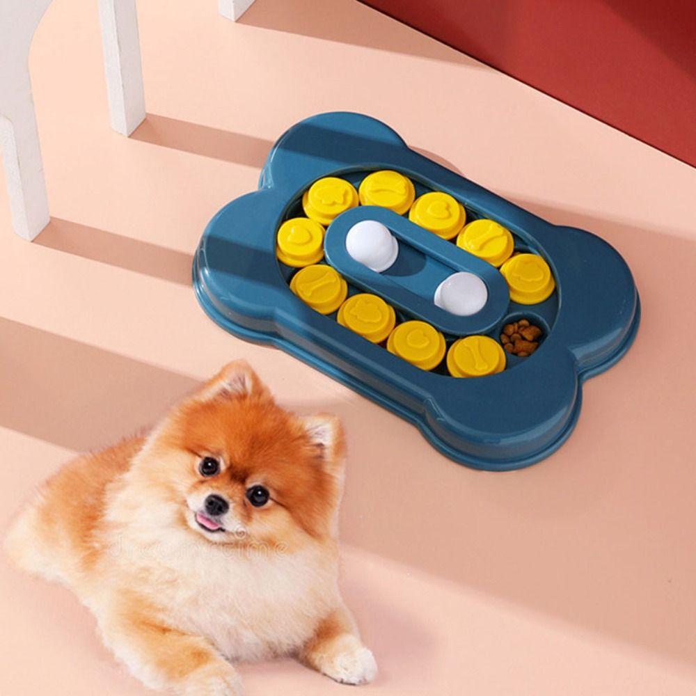 Anti Choke Dog Puzzle Toys Slow Feeder PP Slowly Eating NonSlip Bowl  Pet Supplies