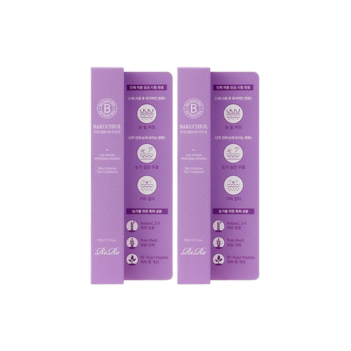 

RiRe Bakuchiol Eye Serum Stick Anti-Aging & Cooling Eye Treatment, 15ml (Pack of 2)