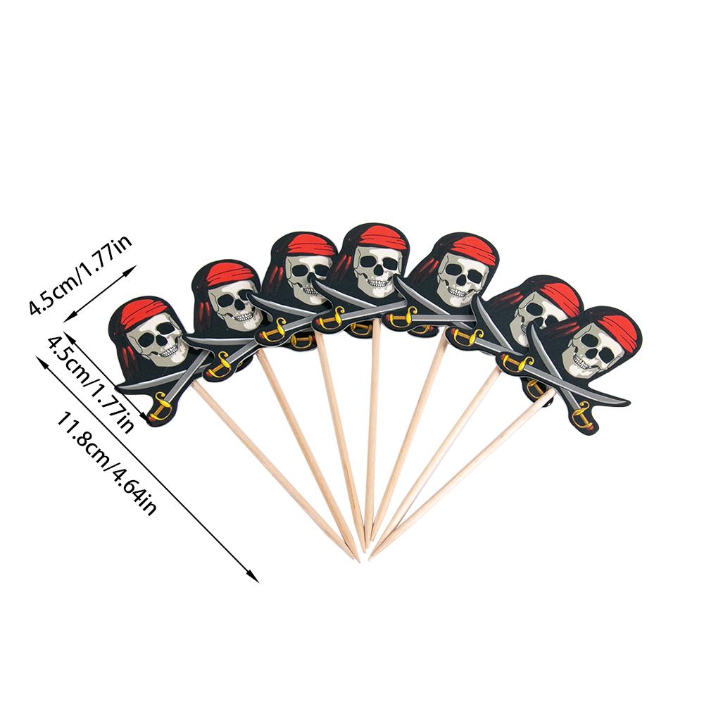 Pirates Captain Theme Party Decoartion Disposable Tableware Compass Gold Coin Pirate Eye Patch Telescope Halloween Kids Gift Toy