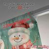 2pcs  Curtains Cute Snowman Christmas Gifts (3) Popular Contemporary Curtains Fabric Curtains Versatile All Ldeal for Bedroom &