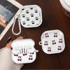 Case For Samsung Galaxy Buds 4Pro 2Pro 3Pro Live 3 FE 2 4 Pro Clear Earphone Cases Cover With Hook Fruit Cherry