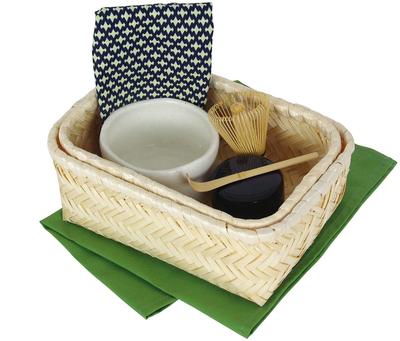 Yamako New Chaki Matcha Tea White Shino 14 X 20 X Set, Bowl, 80616, Approx. 8.5cm (H)
