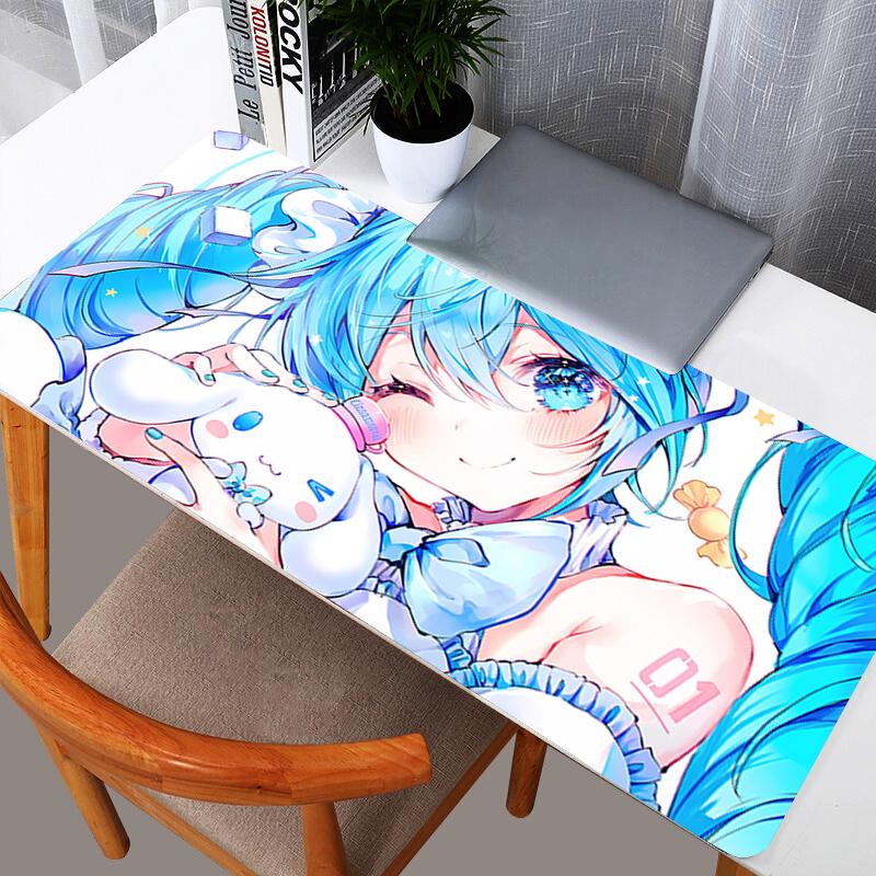 Cinnamoroll Extra Anime Gaming Mouse Pads Computer Gamer durable Laptop Keyboard Carpet Mouse Mat NonSlip Rubber Table Rug