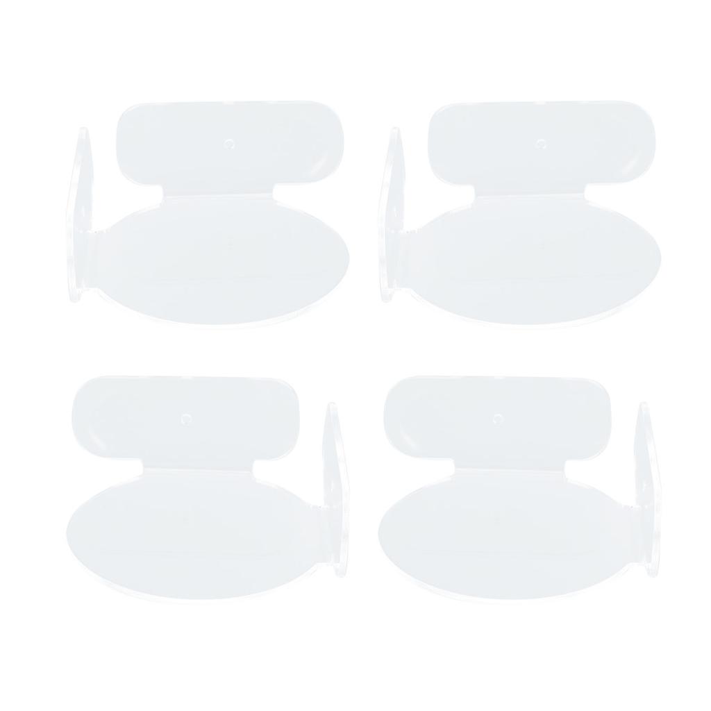 4Pcs Mini Circular Corner Shelf Space Saving Universal Wall Mount Floating Corner Shelf for Security Camera Baby