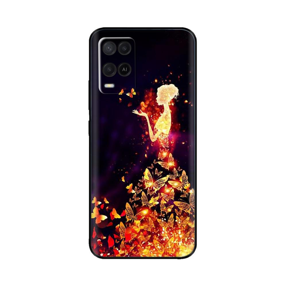 For Oppo A54 A74 Case Soft Black Silicone TPU Phone Back Cover for Oppo A54 4G CPH2239 A54 5G CPH2195 A74 4G 5G Case Cover Coque