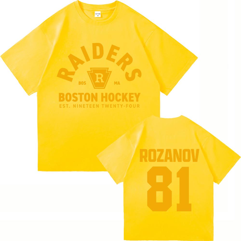 Hollander 24 T Shirt TV Show Heated Rivalry Rozanov 81 Menwomen Clothing Vintage Harajuku High Quality Tops Cotton Tshirts
