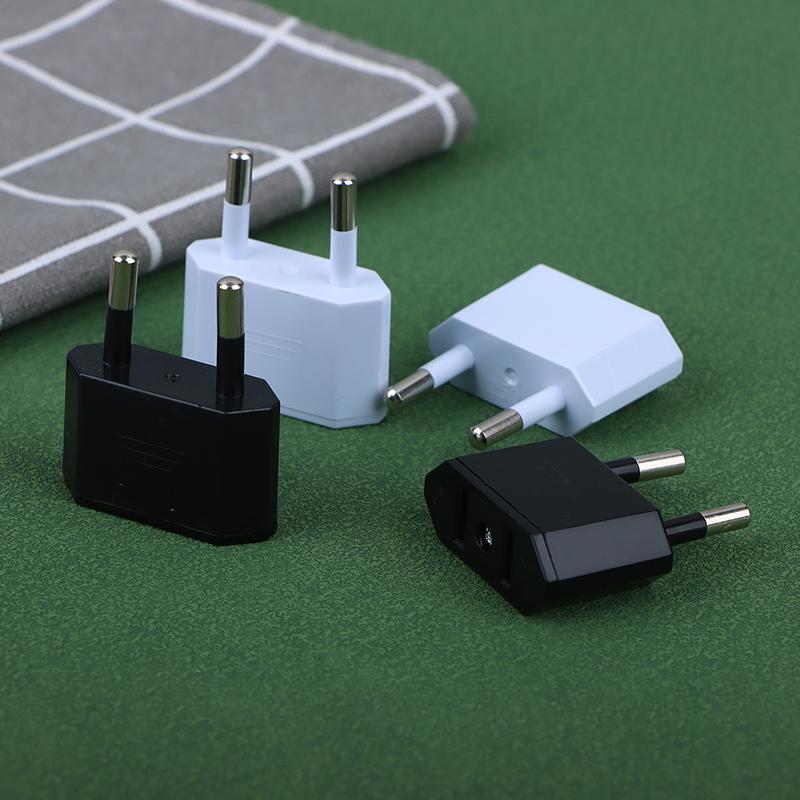 2Pcs Eu Adapter Travel Converter Adapter American China Us To Eu Plug Euro Plug Electrical Adapter Ac Electrical Socket