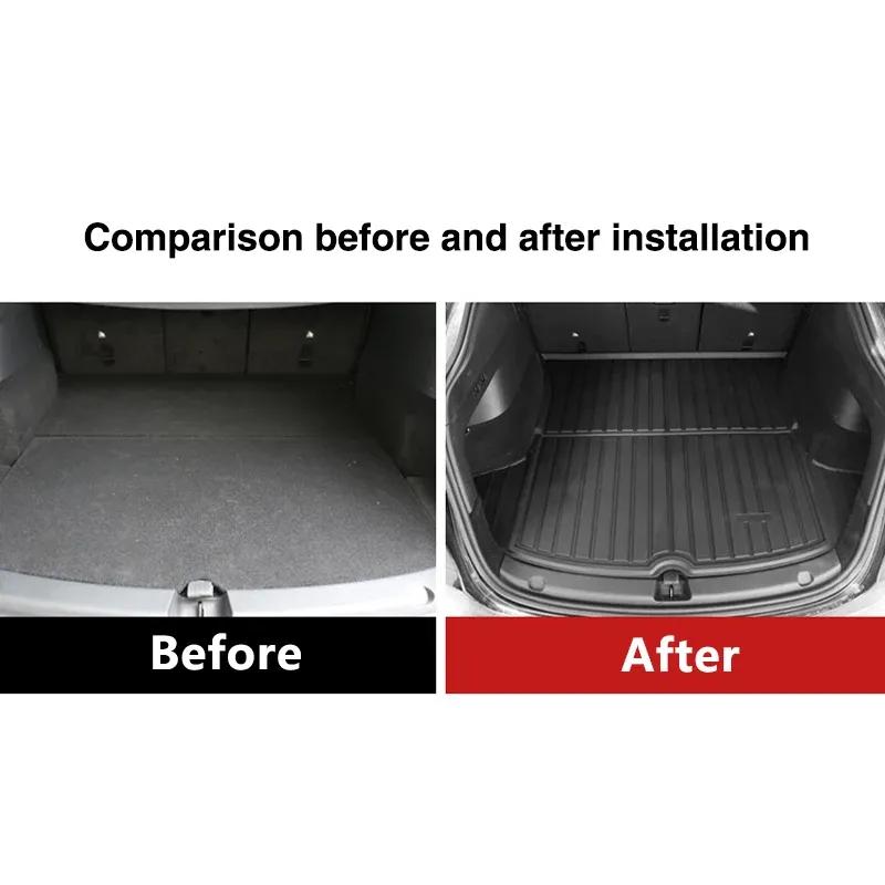 For Peugeot 2008 2018 2017 2016 2015 2014 2013 MK1 A94 Accessorie Waterproof Car Rear Trunk Mat Floor Tray Line Boot Carpet Auto