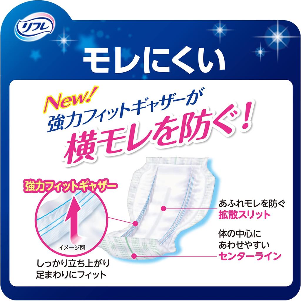 Perfect Choice Refre 36 Designed for Skin Care All-Night Pads, 6-Time Absorption, Pads,