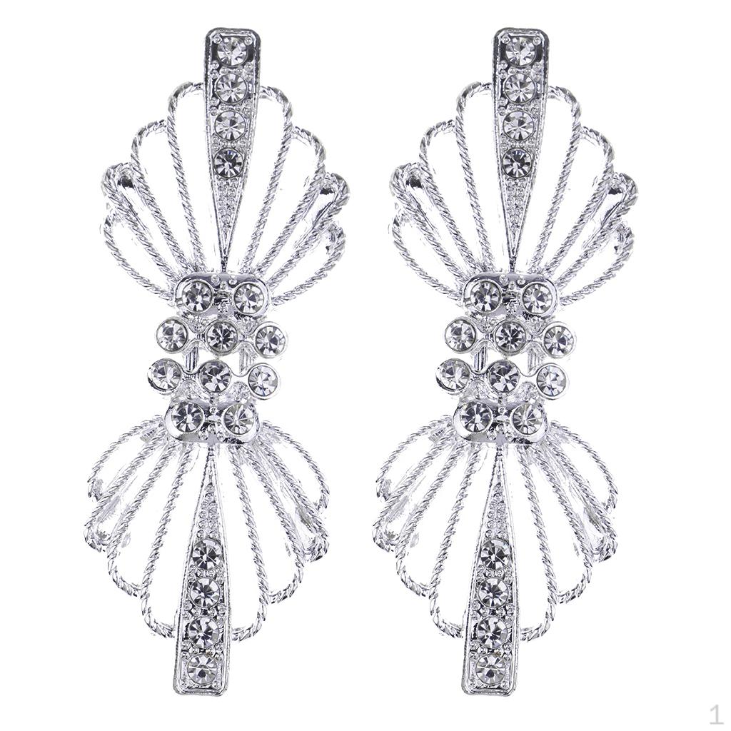 

2 комплекта застежек-крючков для шитья, серебристые