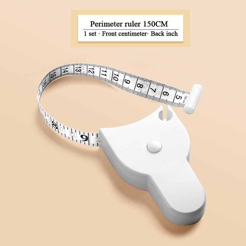 

1pc Double Sides Automatic Telescopic Measuring Tape Flexible Body Tape Measure Self-tightening Soft Measure Ruler for Fitness білий