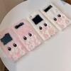 Samsung ZFlip5/4 Cute Cartoon Pig Phone Case - Foldable, Plush, Protective