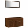 VidaXL Ensemble de meubles de salle de bain 2 pcs Chêne marron 826625