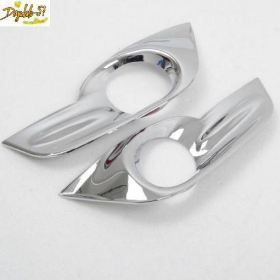 Chrome Front Fog Light Lamp Cover Trim Decor For Nissan Teana Altima 2013-15 2X