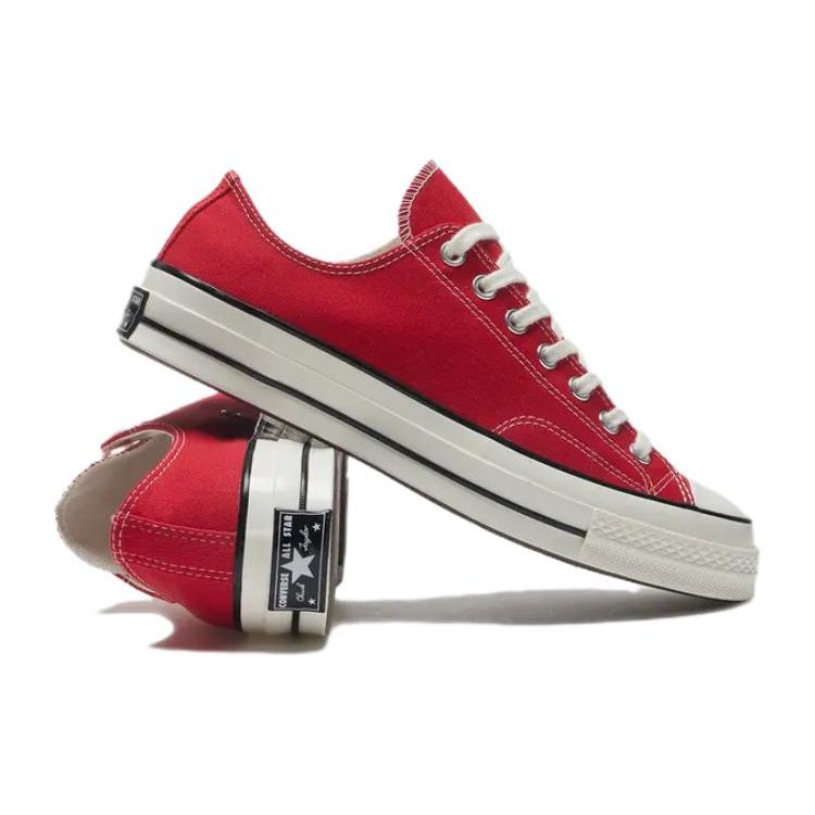 Converse 1970s Round Toe Comfortable Low Top Canvas Shoes Unisex Sneakers Red A10276C