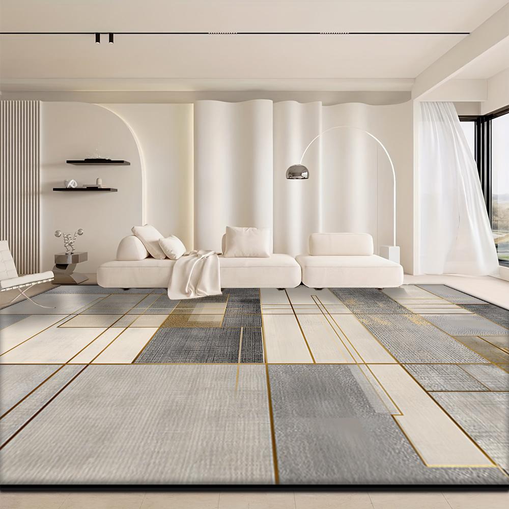 French Style Light Luxury Carpet Living Room Decoration Soft Fluffy Non-slip Floor Mat Bedroom Cloakroom Entrance Rugs Washable