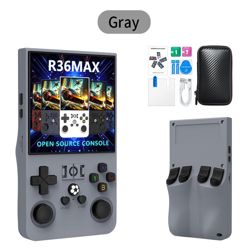 R36sMAX Handheld Game Console: 4.0-inch HD Screen, Dual Joystick, Retro Arcade Style