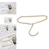 Women Hip Hop Metal Belt With Glitter Embellishments For Casual Outdoor Wear