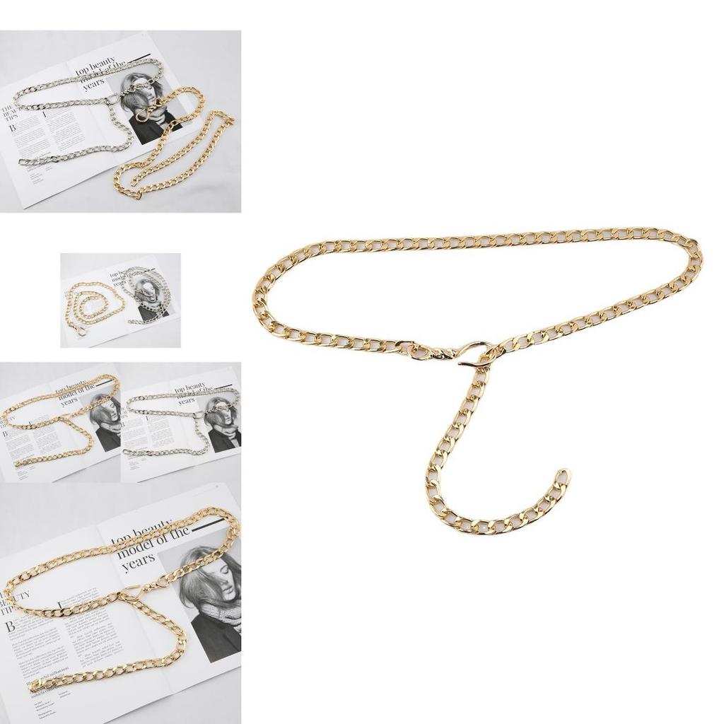 Women Hip Hop Metal Belt With Glitter Embellishments For Casual Outdoor Wear