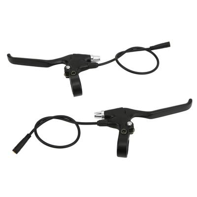 1Pair Electric Bike Brake Lever Aluminum Alloy Bicycle Brake Handle with Waterproof Plug