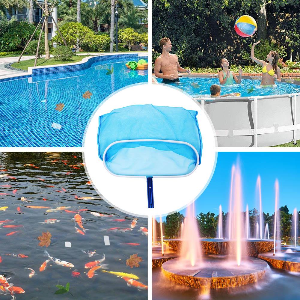 Svømmebasseng Rengjøringsverktøy Blad Fint Maskenett Skimmer Rengjøringsmiddel Dam Bassengtilbehør
