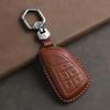 2026 First-layer Cowhide Car Leather Handmade 3D Shaping Car Key Cover for Buick