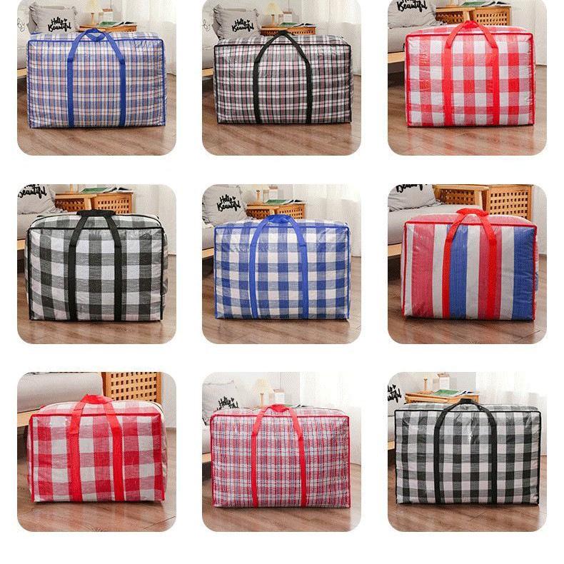 Waterproof Large Capacity Woven Handbag for Moving, Packing, and Dorm Use