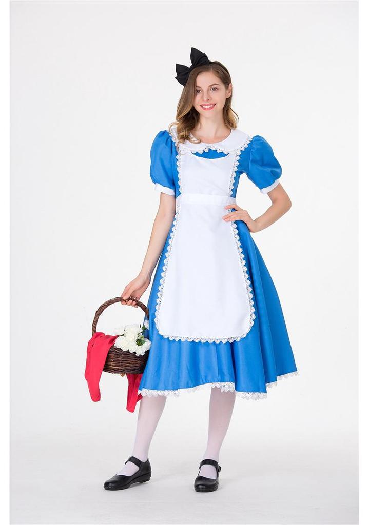 Halloween Alice In Wonderland Maid Cosplay Costume