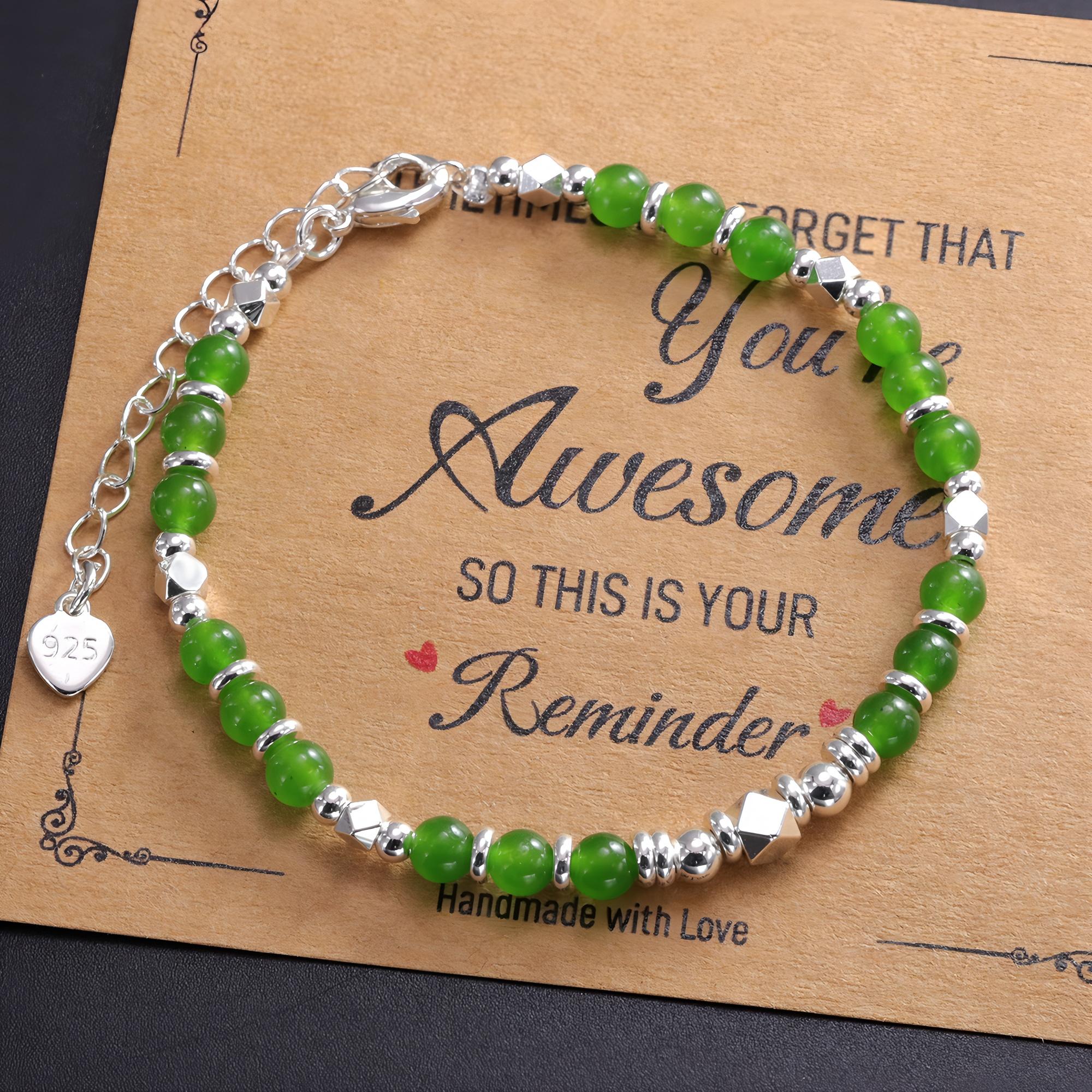 

Оригинальный многогранный браслет с бусинами, подарок ручной работы для себя, браслет, приносящий хорошее настроение