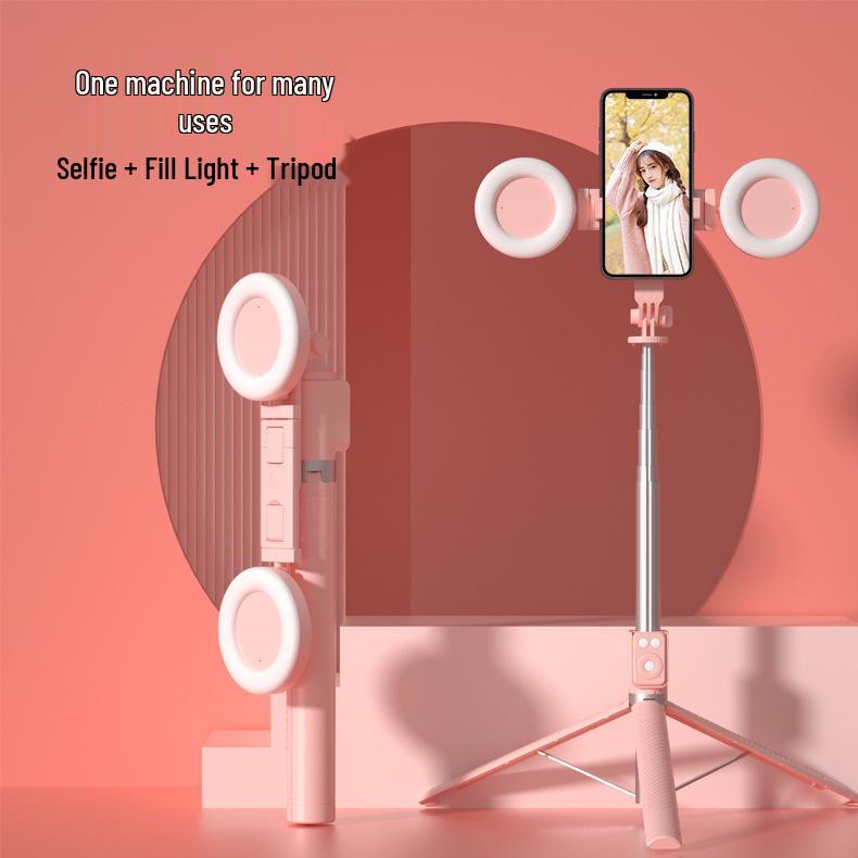 Bluetooth Selfie Stick Tripod with Remote - Portable, Retractable Phone Stand for Live Broadcasting