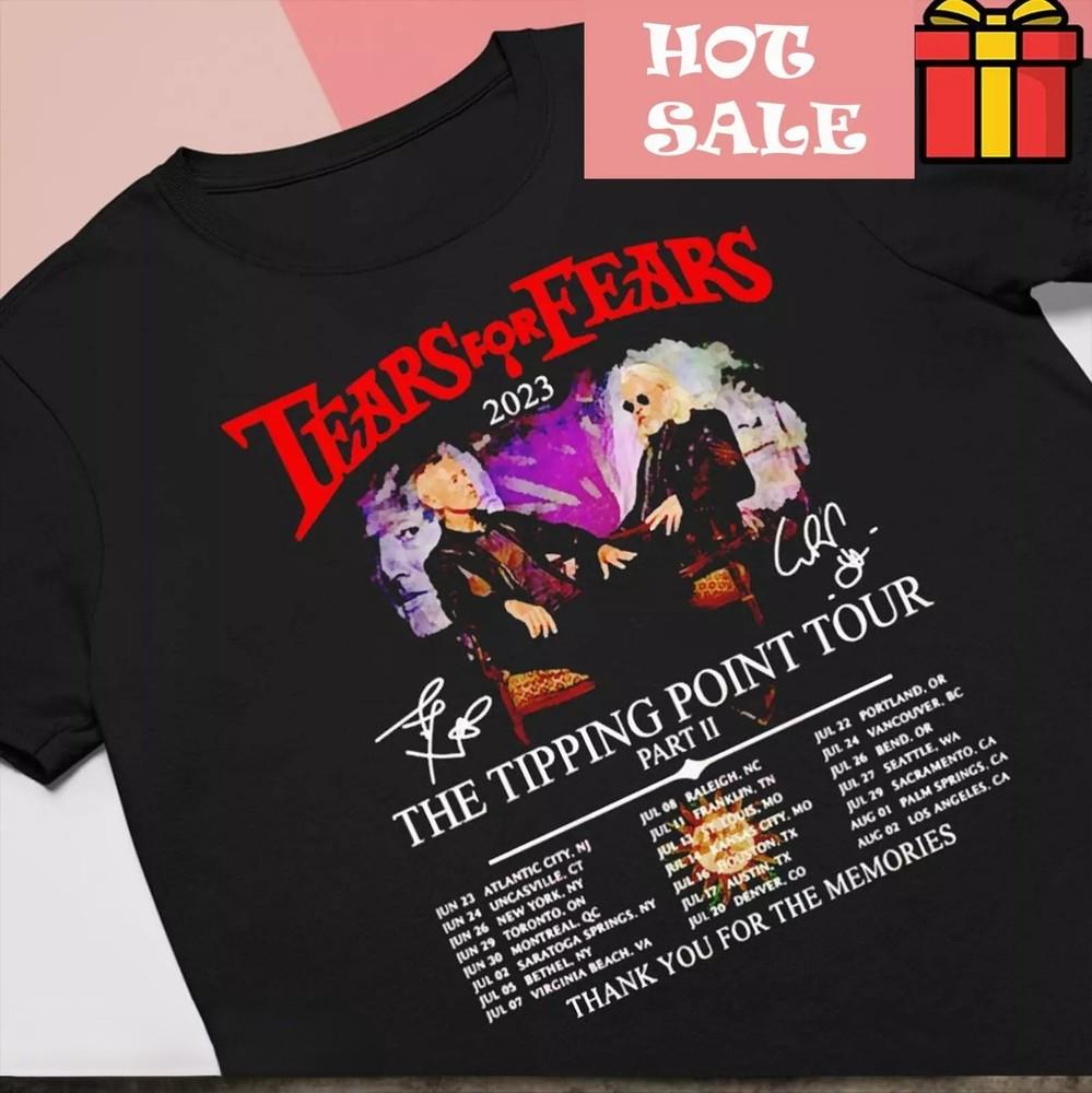 Tears For Fears 2024 The Tipping Point Tour T Shirt Unisex T-Shirt M