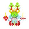Educational 26cm Geometric Snowflake Blocks for Toddler Sensory Integration and Building