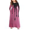 Girls' Maxi Dress Halloween Day- Long Sleeve Pocket Dress