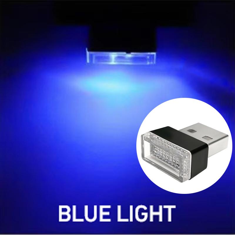 Mini Car Interior Ambient Lights Atmosphere Lamp USB LED Car Lights PC Car Decoration Light Plug and Play Decor Lamp Lighting Dome Lights 6