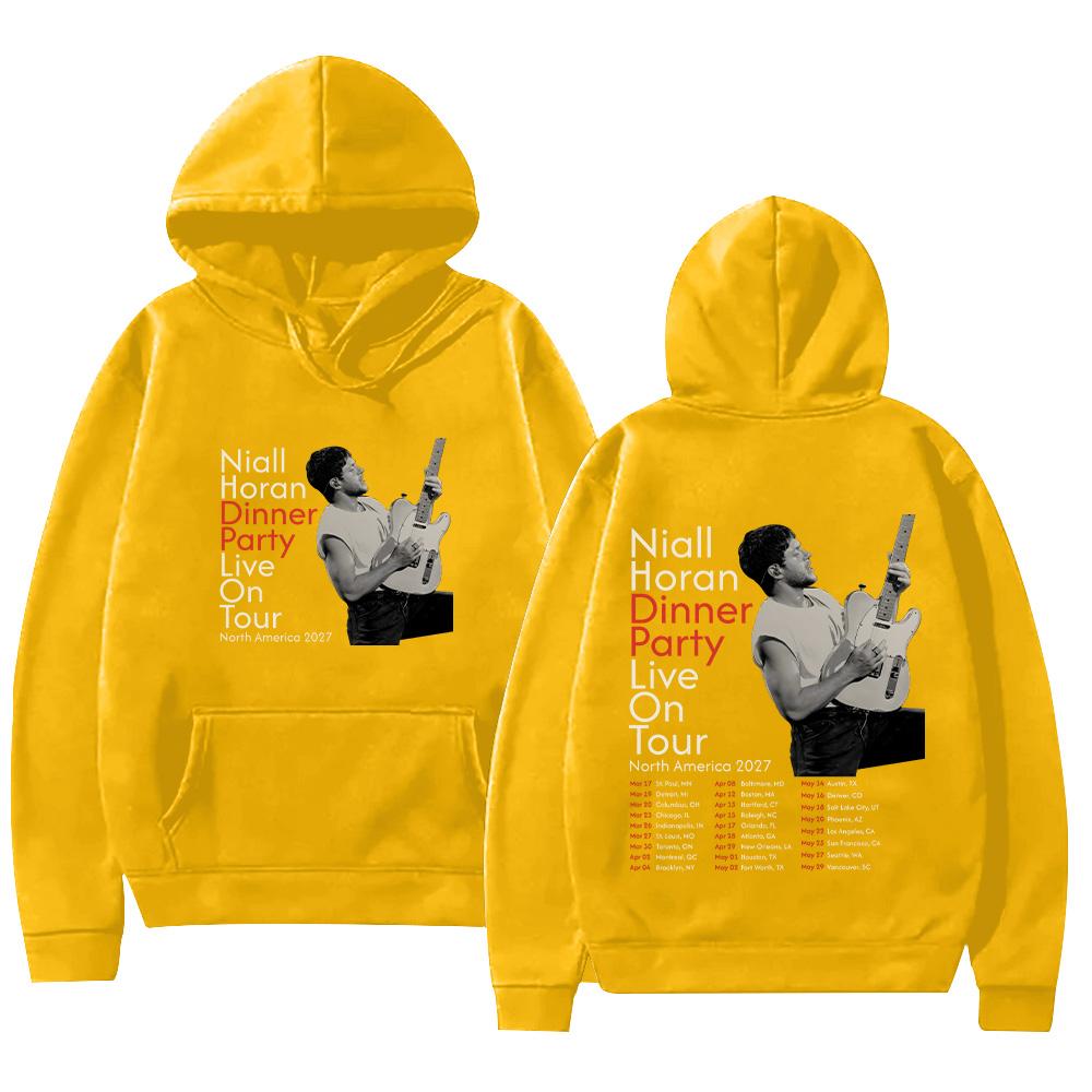 Niall Horan Dinner Party Live Tour North America 2027 Hoodie Y2k High Street Sweatshirt  Male Clothes Pullover Unisex Streetwear