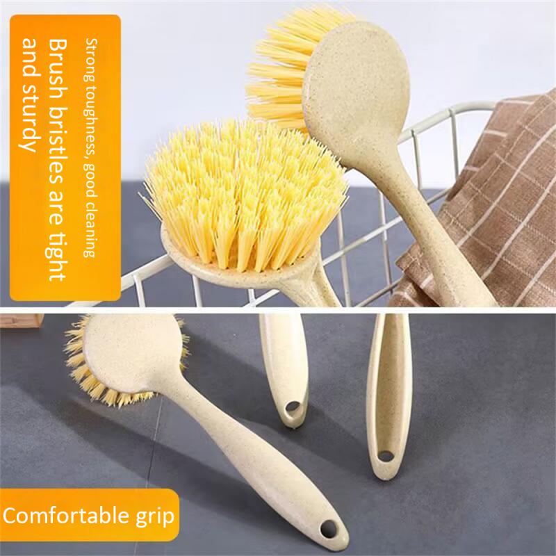 Innovative Convenient Long Handle Cleaning Brush Household Kitchen Cleaning Brush Multifunctional Dishwashing Artifact Sturdy