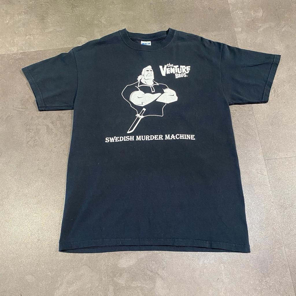 Vintage 00s Y2K Venture Bros Black T Shirt M Adult Swim Cartoon Network TV Show