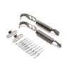 New Car Racing Mount Bonnet Hook Pin Lock Latch Spring Fastener Kit Silver Repair
