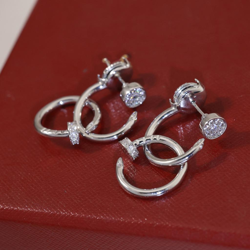 

Серьги-цветы Серьги Клевер из чистого серебра + материал азиатского золота оригинальный логотип гальванопокрытие 18К silver