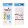 ZISIZ Disposable Individually Wrapped Plastic Straws