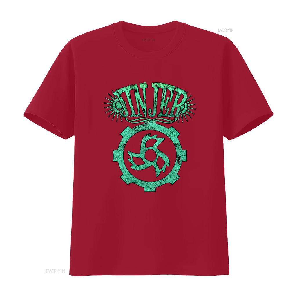 Jinjer T Shirt Print Rock Band Gear Design  vintage Washed Versatile Top For Everyday Wear graphic Casual streetwear Slightly