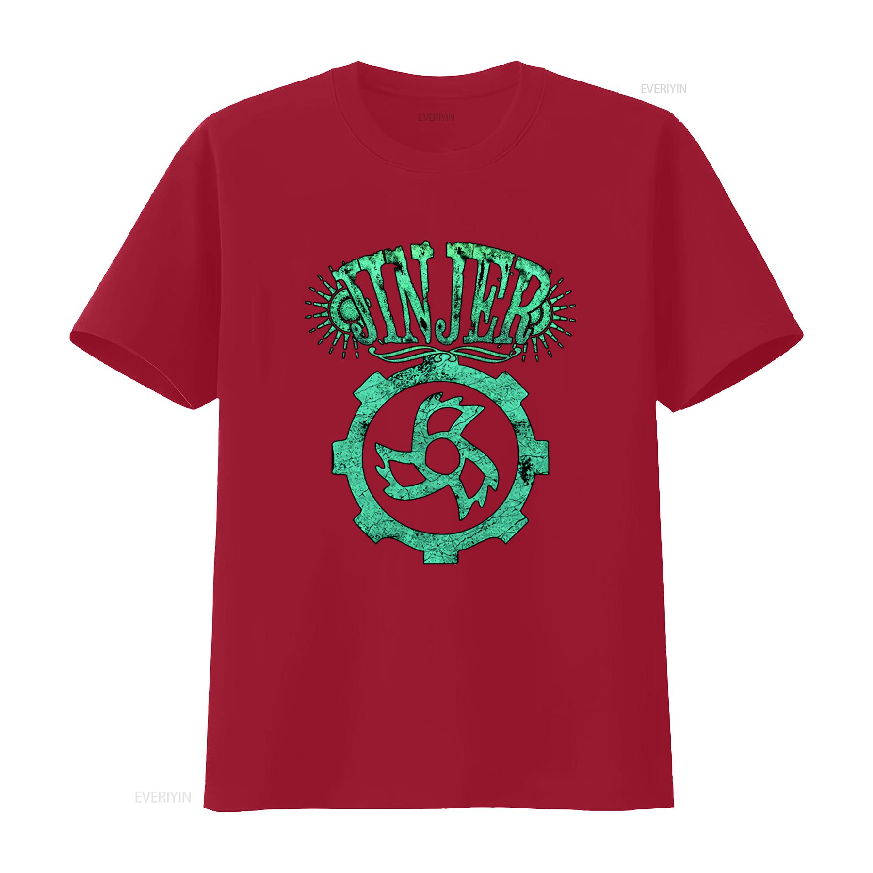 

Jinjer T Shirt Print Rock Band Gear Design vintage Washed Versatile Top For Everyday Wear graphic Casual streetwear Slightly S