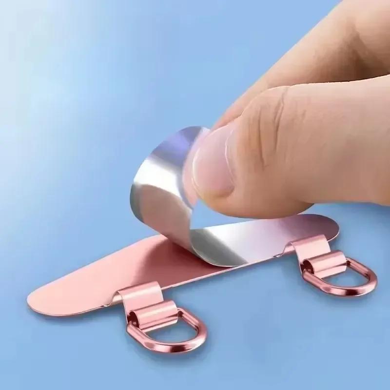 Xiaomi Cordón para Teléfono Móvil de Acero Inoxidable Junta Clips para Colgar Cordón de Metal Ultra Fino Parche de Correa para Teléfono Móvil Clip de Tarjeta de Reemplazo