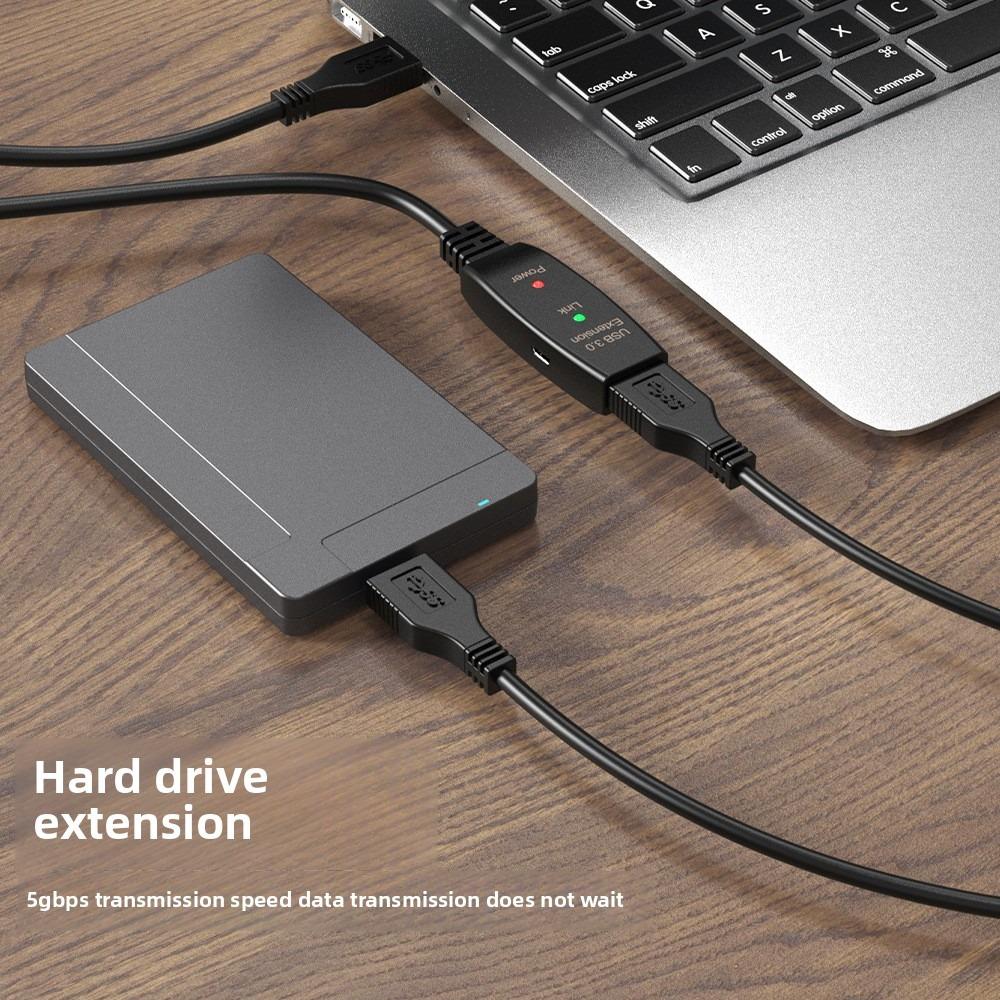 10m USB3.0 Extension Cable High Speed Data Sync for Conference Camera Electronic Whiteboard