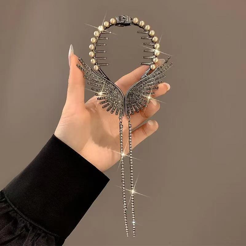 Modern Antique Lily of the Valley Tassel Hairpin - Elegant Updo Clip