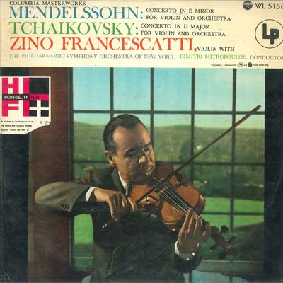 LP Record ZINO FRANCESCATTI, NEW YORK PHILHAR - Mendelssohn / Tchaikovsky Violin CO WL5158 COLUMBIA 1956 Japan Classical Used