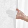 MUJI Linen Plain Weave Non-Pleated Curtains, 100cm Wide x 200cm Long, Off-White, 84759307