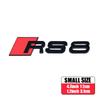RS3 RS4 RS5 RS6 RS7 RS8 Logo Car ABS Emblem Body Tail Trunk Decoration Sticker Accessories For Audi A1 A2 A3 A4 A5 A6 A7 A8 RS S