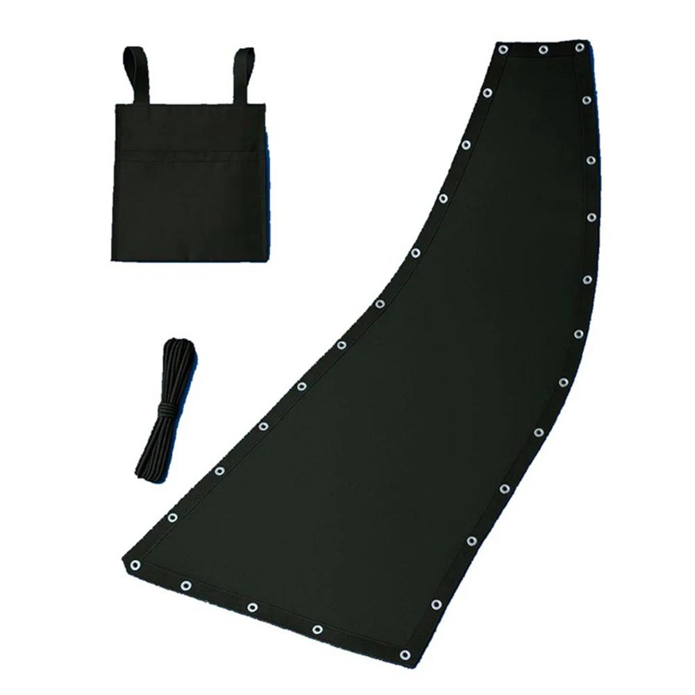 Black Replacement Seat Cloth For Textilene Hanging Swing Chair Cover Hanging Swing Chair Easy Installation Process Enhanced