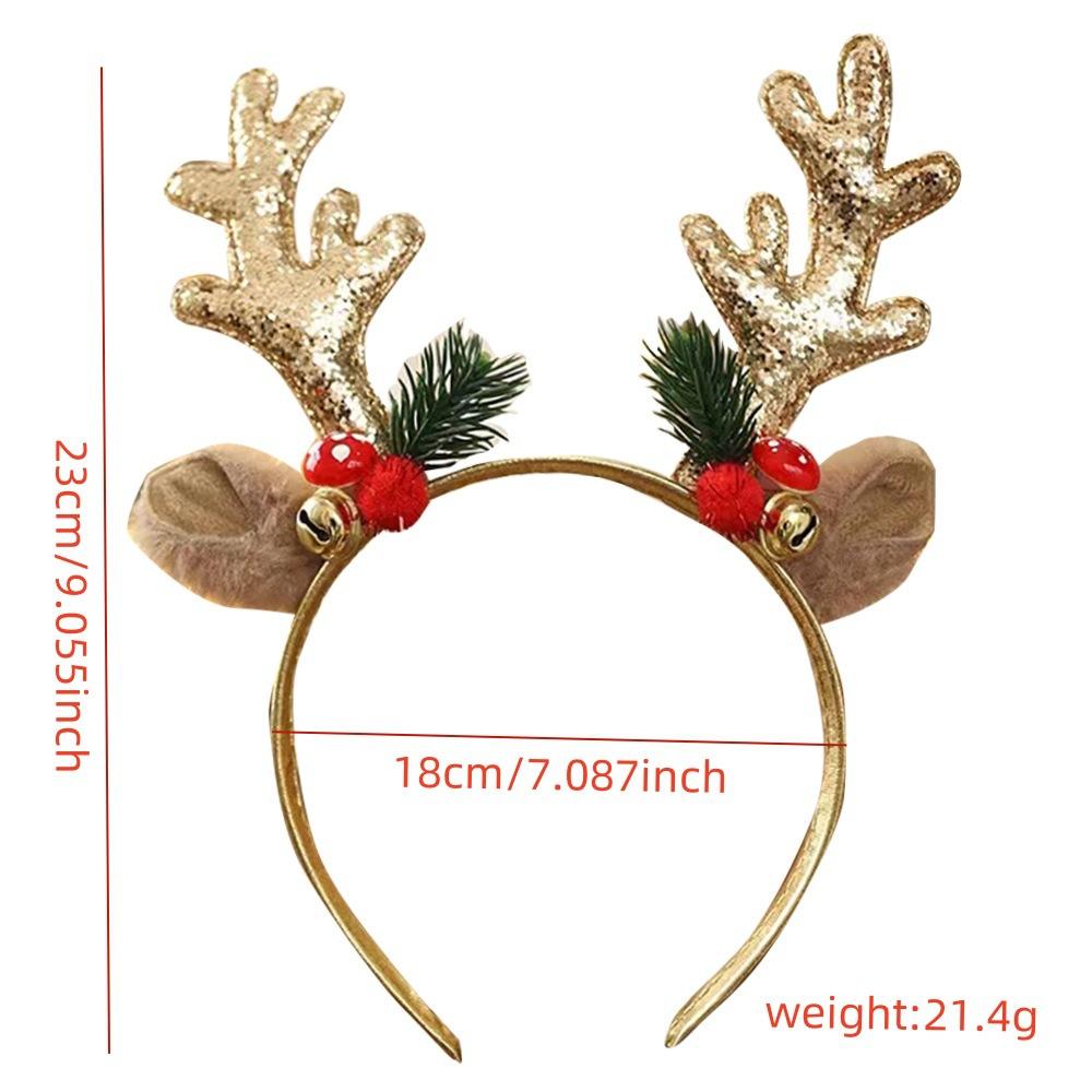 1PC Christmas Headbands Gift Xmas Hair Accessories Headband Cosplay Girls Reindeer Antlers Hairband Merry Christmas Decorations